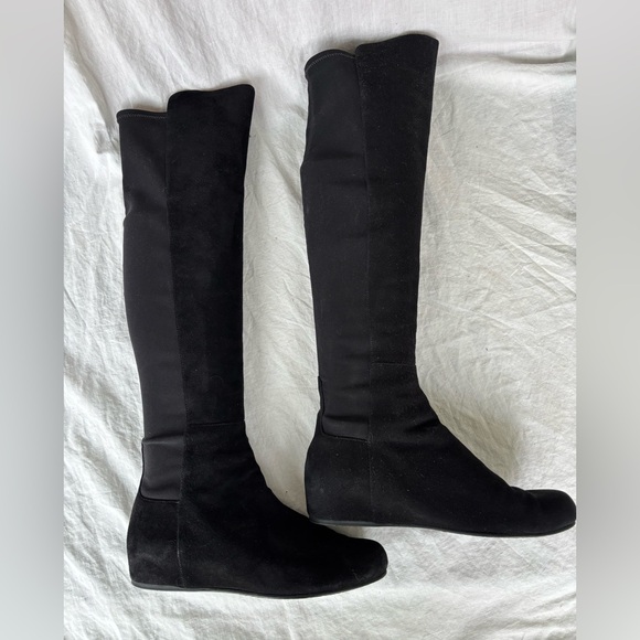 Stuart Weitzman Black Over the Knee Boots - Picture 1 of 9